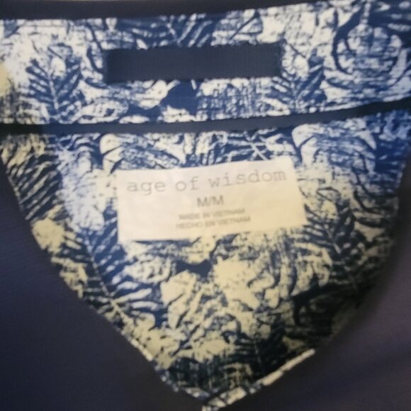Age of Wisdom Men's Premium Collection Button-up Shirt new wit tags NWT - Picture 4 of 4